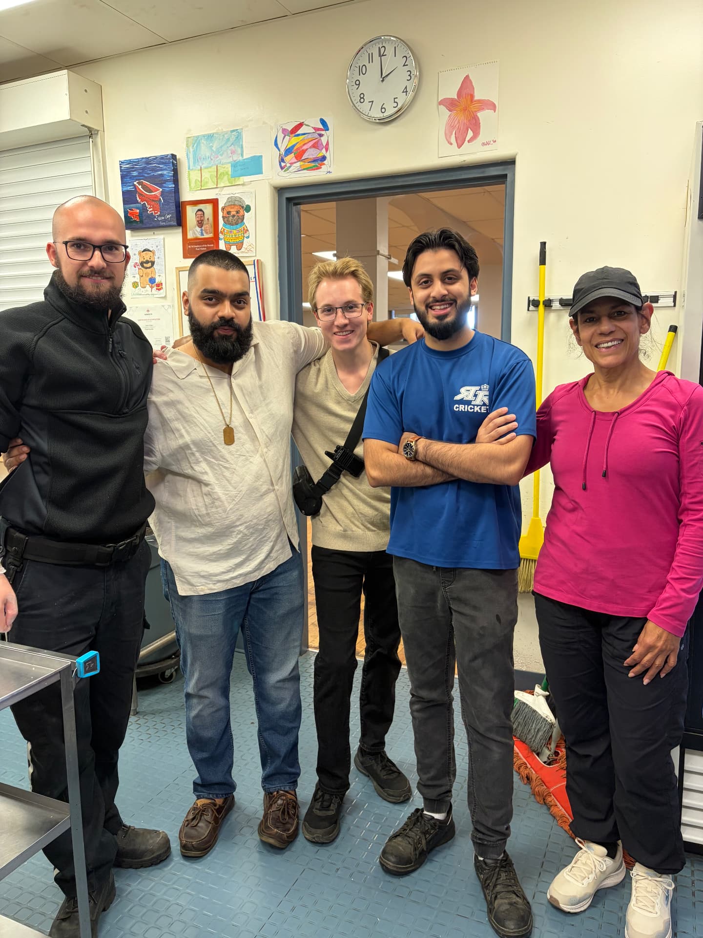 Mustafa Zuberi volunteering at the Royal City Mission kitchen